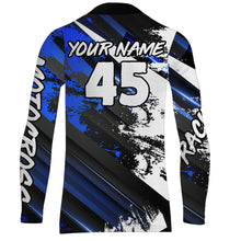 Load image into Gallery viewer, Motocross Jersey Blue Upf30+ Youth Kid Men Racing Dirt Bike Shirt Off-Road Motorcycle XM36