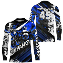 Load image into Gallery viewer, Motocross Jersey Blue Upf30+ Youth Kid Men Racing Dirt Bike Shirt Off-Road Motorcycle XM36