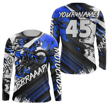 Load image into Gallery viewer, Motocross Jersey Blue Upf30+ Youth Kid Men Racing Dirt Bike Shirt Off-Road Motorcycle XM36