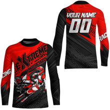 Load image into Gallery viewer, Red Motocross Racing Jersey Upf30+ Kid Men Women Dirt Bike Shirt Off-road Jersey XM285