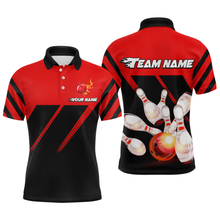 Load image into Gallery viewer, Red Bowling Shirt Custom Bowling Jersey for Men Women Bowling Polo&amp;1/4 Zip Shirts MBL51