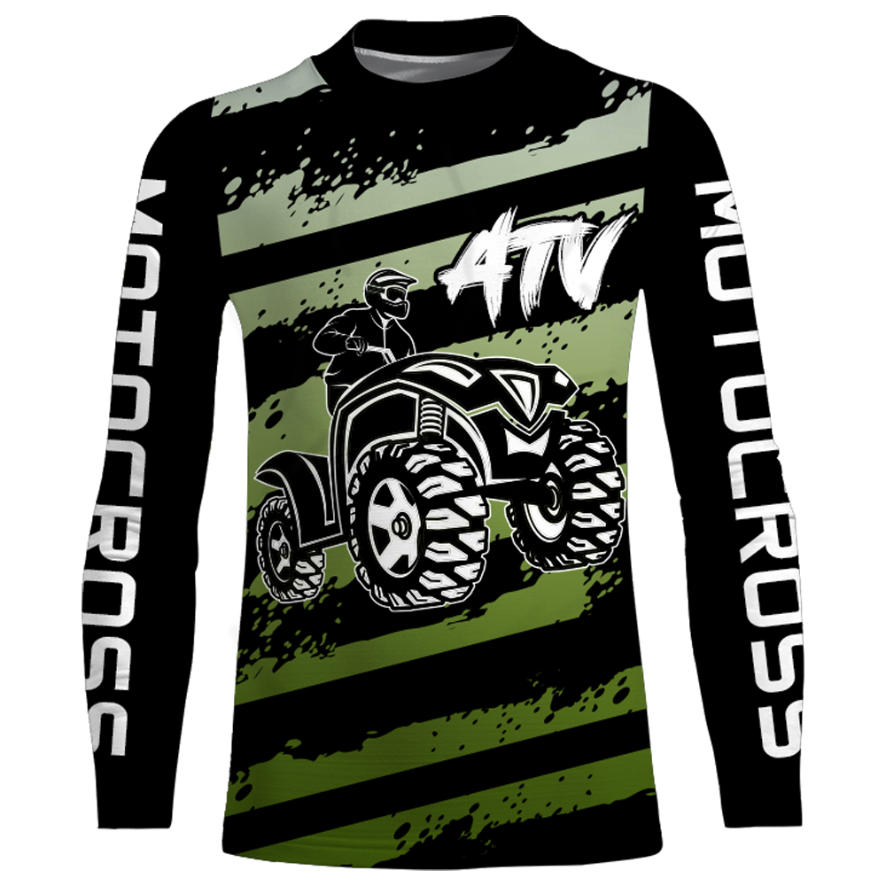 Custom ATV Motocross Jersey UPF30+ Quad Bike Shirt Men Kid ATV MX Racing Off-Road MX27