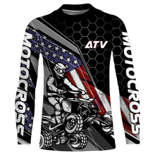 Load image into Gallery viewer, ATV Motocross Jersey UPF30+ ATV Quad Bike Shirt Men Kid American Flag ATV Racing Jersey MX29