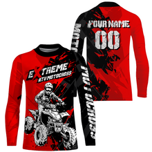 Load image into Gallery viewer, ATV Motocross Racing Jersey Red Upf30+ Kid Men Quad Bike Shirt ATV Off-Road Jersey MX32