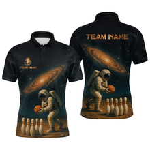 Load image into Gallery viewer, Astronaut Bowling Shirts for Men Women Team Custom Bowling Polo and Quarter Zip MBL152