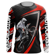 Load image into Gallery viewer, Motocross Racing Jersey Red Upf30+ MX Racing Dirt Bike Jersey Kid Men Motorcycle XM173