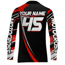 Load image into Gallery viewer, Motocross Racing Jersey Red Upf30+ MX Racing Dirt Bike Jersey Kid Men Motorcycle XM173