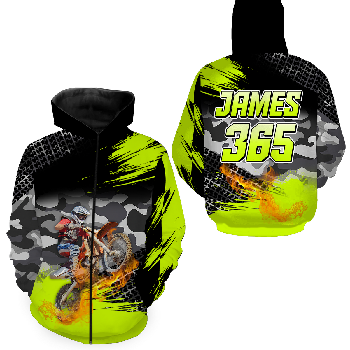 Motocross Racing Hoodie Jersey For Men Women Motorcycle Dirt Bike Hoodie Zip MH93