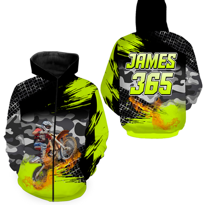 Motocross Racing Hoodie Jersey For Men Women Motorcycle Dirt Bike Hoodie Zip MH93
