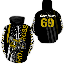 Load image into Gallery viewer, Yellow Motocross Racing Hoodie For Biker Men Women Off-road Motorcycle Hoodie MH05