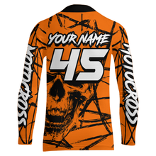 Load image into Gallery viewer, Motocross Racing Jersey Orange Upf30+ Dirt Bike Shirt MX Off-Road Motorcycle Shirt XM291