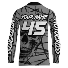 Load image into Gallery viewer, Motocross Racing Jersey Grey Upf30+ Dirt Bike Shirt MX Off-Road Motorcycle Shirt XM291