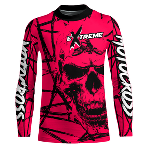 Motocross Racing Jersey Pink Upf30+ Dirt Bike Shirt MX Off-Road Motorcycle Shirt XM291