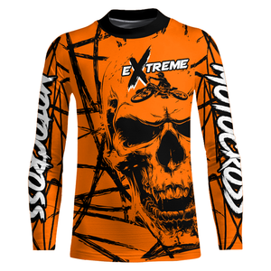 Motocross Racing Jersey Orange Upf30+ Dirt Bike Shirt MX Off-Road Motorcycle Shirt XM291