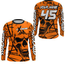 Load image into Gallery viewer, Motocross Racing Jersey Orange Upf30+ Dirt Bike Shirt MX Off-Road Motorcycle Shirt XM291