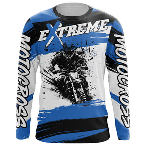 Custom Racing Jersey UPF30+ Dirt Bike Jersey Motocross Shirt Off-Road Motorcycle Shirt XM49