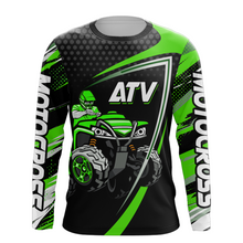 Load image into Gallery viewer, Custom ATV Motocross Racing Jersey Green UPF30+ ATV Quad Bike Shirt Men Women Kid MX38