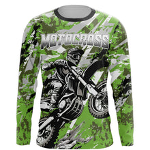 Load image into Gallery viewer, Motocross Racing Jersey Camo Green UPF30+ Custom Dirt Bike Shirt Men Women Kid Off-Road Jersey XM65