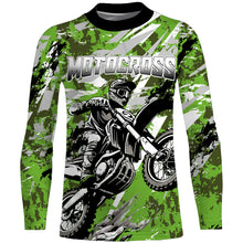 Load image into Gallery viewer, Motocross Racing Jersey Camo Green UPF30+ Custom Dirt Bike Shirt Men Women Kid Off-Road Jersey XM65