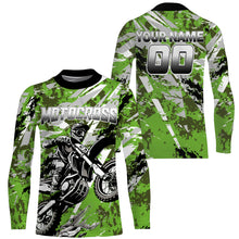 Load image into Gallery viewer, Motocross Racing Jersey Camo Green UPF30+ Custom Dirt Bike Shirt Men Women Kid Off-Road Jersey XM65