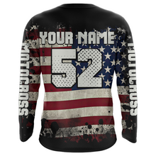 Load image into Gallery viewer, Patriotic American Flag Motocross Jersey Youth UPF30+ Extreme Dirt Bike Racing Shirt Kid Men Women XM124