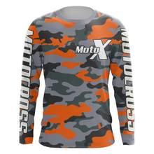 Load image into Gallery viewer, Camo Motocross Racing Jersey UPF30+ Youth Dirt Bike Shirt for Kids Mens Women MotoX Off-road XM127