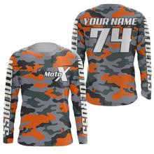 Load image into Gallery viewer, Camo Motocross Racing Jersey UPF30+ Youth Dirt Bike Shirt for Kids Mens Women MotoX Off-road XM127
