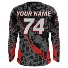 Load image into Gallery viewer, Red Motocross Racing Jersey Youth Men Kid UPF30+ Dirt Bike Motorcycle Riding Off-Road XM139