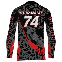 Load image into Gallery viewer, Red Motocross Racing Jersey Youth Men Kid UPF30+ Dirt Bike Motorcycle Riding Off-Road XM139