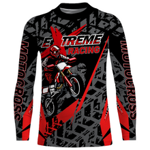 Load image into Gallery viewer, Red Motocross Racing Jersey Youth Men Kid UPF30+ Dirt Bike Motorcycle Off-Road Shirt XM138