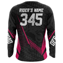 Load image into Gallery viewer, Motocross Racing Jersey Kid Women Men Dirt Bike Shirt Upf30+ Off-road Jersey Pink XM254