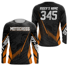 Load image into Gallery viewer, Motocross Racing Jersey Kid Women Men Dirt Bike Shirt Upf30+ Off-road Jersey Orange XM254
