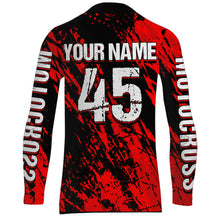 Load image into Gallery viewer, Motocross Racing Jersey Red Upf30+ Dirt Bike Shirt Men Women Kid Off-Road Shirt XM87