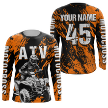 Load image into Gallery viewer, ATV Motocross Jersey Orange Upf30+ Quad Bike Off-Road Jersey Men Kid ATV Riding Shirt MX65