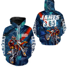 Load image into Gallery viewer, Motocross Racing Hoodie Jersey For Biker Men Women Colorful Dirt Bike Hoodie Zip MH61