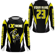 Load image into Gallery viewer, Motocross Racing Jersey Yellow Off-road Riding Dirt Bike Shirt For Kid Men Women XM308