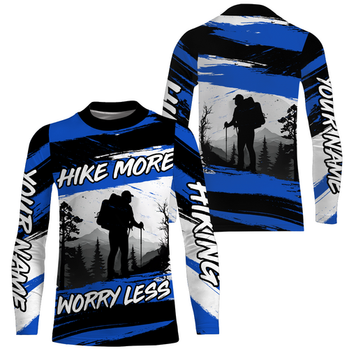 Hiking Shirt For Men Women Upf30+ Blue Hiking Shirts Short & Long Sleeved Clothes HM14
