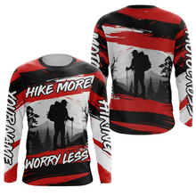 Load image into Gallery viewer, Hiking Shirt For Men Women Upf30+ Red Hiking Shirts Short &amp; Long Sleeved Clothes HM14