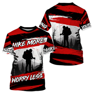 Hiking Shirt For Men Women Upf30+ Red Hiking Shirts Short & Long Sleeved Clothes HM14