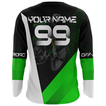 Load image into Gallery viewer, Motocross Racing Jersey Upf30+ Dirt Bike Shirt Green Motorcycle Off-Road Shirt XM287