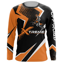 Load image into Gallery viewer, Personalized Orange Racing Jersey UPF30+ Motocross Extreme Kid&amp;Adult Dirt Bike Motorcycle Shirt XM16