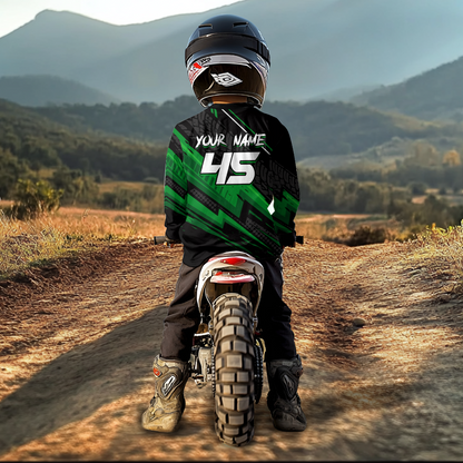 Green Alligator Motocross Jersey Custom Dirt Bike Shirts Men Kid Women Riding Shirts XM379