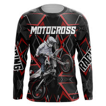 Load image into Gallery viewer, Custom Motocross Jersey UPF30+ Youth Dirt Bike Shirt Orange Off-Road Kid Men Motorcycle XM150