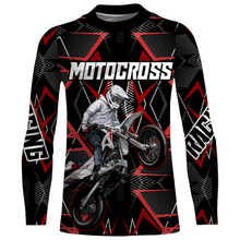 Load image into Gallery viewer, Custom Motocross Jersey UPF30+ Youth Dirt Bike Shirt Orange Off-Road Kid Men Motorcycle XM150