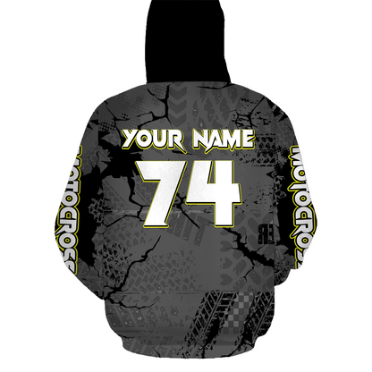 Personalized ATV Motocross Hoodie for Men Women Quad Bike ATV Racing Hoodie MHATV03