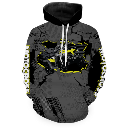 Personalized ATV Motocross Hoodie for Men Women Quad Bike ATV Racing Hoodie MHATV03