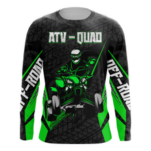 Load image into Gallery viewer, ATV Motocross Jersey Green UPF30+ Kid Men Quad Bike Shirt Custom ATV MX Off-Road Jersey MX54