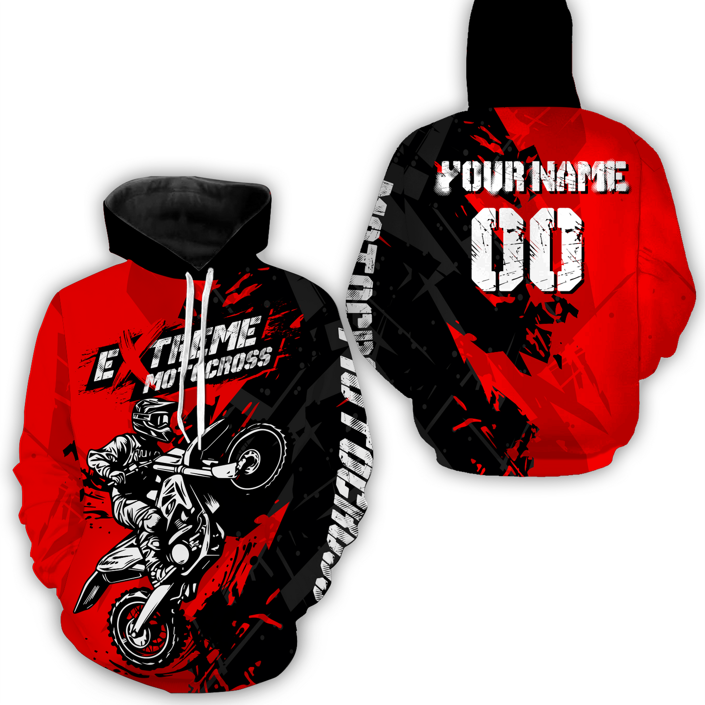 Motocross Racing Hoodie Motorcycle Jersey for Men Women Dirt Bike Hoodie Zip MH67