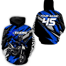 Load image into Gallery viewer, Blue Motocross Racing Hoodie Jersey For Biker Men Women Dirt Bike Motorcycle Hoodie MH68