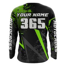 Load image into Gallery viewer, Motocross Racing Jersey Men Women Kid Upf30+ Dirt Bike Shirt Youth Adult Off-Road Navy Green XM275